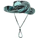 Outfly Outdoor UV Protection Wide Brim Bucket Hat Cowboy Hat Fisherman's Hat Foldable Camouflage Beach Hat