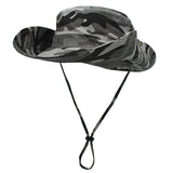 Outfly Outdoor UV Protection Wide Brim Bucket Hat Cowboy Hat Fisherman's Hat Foldable Camouflage Beach Hat