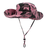 Outfly Outdoor UV Protection Wide Brim Bucket Hat Cowboy Hat Fisherman's Hat Foldable Camouflage Beach Hat