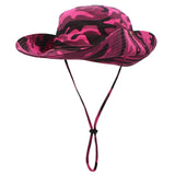 Outfly Outdoor UV Protection Wide Brim Bucket Hat Cowboy Hat Fisherman's Hat Foldable Camouflage Beach Hat