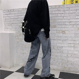 Cool Autumn Japan Brand Chic Women Cargo Pants Unisex Hip Hop Trousers Joggers High waist overalls loose casual Pants Females