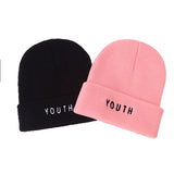 Hot Sales! YOUTH Unisex Brand Winter Hat For Men Skullies Beanies Women Men Cap Fashion Warm Knit Beanies Hat Elasticity