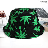 New Cotton Fishing Hat Women Men Hip Hop Cap Couple Maple Leaf Panama Bucket Hat Sun Flat Top Fisherman Hats Caps Boonie Gift