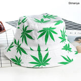 New Cotton Fishing Hat Women Men Hip Hop Cap Couple Maple Leaf Panama Bucket Hat Sun Flat Top Fisherman Hats Caps Boonie Gift