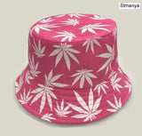 New Cotton Fishing Hat Women Men Hip Hop Cap Couple Maple Leaf Panama Bucket Hat Sun Flat Top Fisherman Hats Caps Boonie Gift