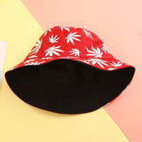 New Cotton Fishing Hat Women Men Hip Hop Cap Couple Maple Leaf Panama Bucket Hat Sun Flat Top Fisherman Hats Caps Boonie Gift