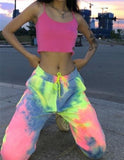 Summer Women'S Pants Sweatpants For Women Tie-Dye Aesthetic Track Pants Streetwear Women Joggers Lose Weight Sweatpants Women