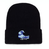 Fashion Black Couple  warm hat  winter cap