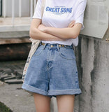 Streetwear High Waist Wide Leg Denim Shorts For Women 2019 New Jean Shorts Women Summer Korean Style Women Loose Short Shorts
