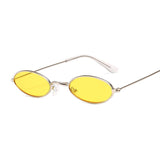 Small Frame Black Shades Round Sunglasses Women Oval Brand Designer Vintage Fashion Pink Sun Glasses Female Oculos De Sol