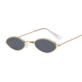 Small Frame Black Shades Round Sunglasses Women Oval Brand Designer Vintage Fashion Pink Sun Glasses Female Oculos De Sol