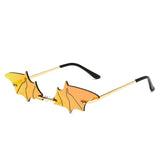 Luxury Fashion Fire Flame Sunglasses Women Rimless Wave Sun Glasses Metal Shades For Vintage Women Mirror Eyewear UV400