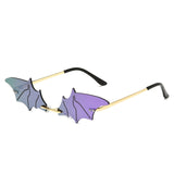 Luxury Fashion Fire Flame Sunglasses Women Rimless Wave Sun Glasses Metal Shades For Vintage Women Mirror Eyewear UV400