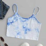 Tie Dye Crop Top  Women Streetwear