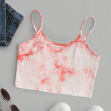 Tie Dye Crop Top  Women Streetwear