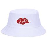 Red Cloud logo Printed Summer Hat Women Men Panama Bucket Cap The Design Flat Visor Fisherman Hat Naruto Akatsuki Anime Sun Hat