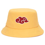Red Cloud logo Printed Summer Hat Women Men Panama Bucket Cap The Design Flat Visor Fisherman Hat Naruto Akatsuki Anime Sun Hat