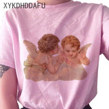 Angel T Shirt Pink Aesthetic Top