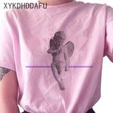 Angel T Shirt Pink Aesthetic Top