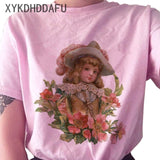 Angel T Shirt Pink Aesthetic Top
