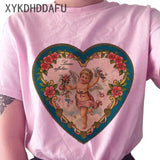 Angel T Shirt Pink Aesthetic Top
