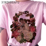 Angel T Shirt Pink Aesthetic Top