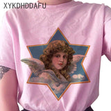 Angel T Shirt Pink Aesthetic Top