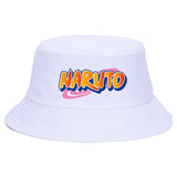 Red Cloud logo Printed Summer Hat Women Men Panama Bucket Cap The Design Flat Visor Fisherman Hat Naruto Akatsuki Anime Sun Hat