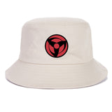 Red Cloud logo Printed Summer Hat Women Men Panama Bucket Cap The Design Flat Visor Fisherman Hat Naruto Akatsuki Anime Sun Hat