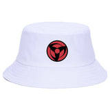 Red Cloud logo Printed Summer Hat Women Men Panama Bucket Cap The Design Flat Visor Fisherman Hat Naruto Akatsuki Anime Sun Hat