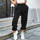 Sweatpants Women Baggy Pants Women Gray Spring Wide Leg Sweat Pants Oversized Joggers Streetwear High Waisted Trousers Women