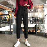 Women Suit Pants Fashion Female Office Lady High Waist Harem Pant Pantalon Casual Trousers Plus Size S-5XL 2020 Spring Summer