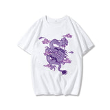 Streetwear tops women's T-shirt ulzzang Harajuku vintage Chinese dragon print T-shirt summer new Oversize loose casual women