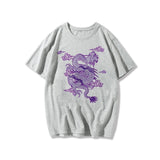 Streetwear tops women's T-shirt ulzzang Harajuku vintage Chinese dragon print T-shirt summer new Oversize loose casual women