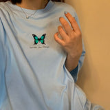 Modernist Sexy Lady Feather Butterfly T-shirt Women Korean Style Tumblr Aesthetic Short Sleeve Plus Size Cotton Top Tees Clothes