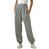 Women Sweatpants Baggy Sports Gray Pants 2020 Casual Joggers Wide Leg Oversized Streetwear High Waisted Trousers Women