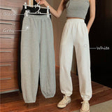 women casual loose jogging pants plus size female fashion elastic waist streetwear trousers
