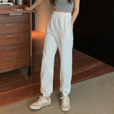 women casual loose jogging pants plus size female fashion elastic waist streetwear trousers