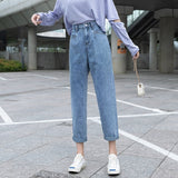 Jeans Women Baggy High Waist Straight Jeans Loose Leisure Boyfriend Wide Leg Denim Clothing Harajuku Harem Pants Female 2020 New