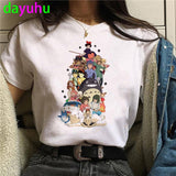Totoro Harajuku Ullzang T Shirt Women Studio Ghibli Kawaii T-shirt Miyazaki Funny Cartoon Tshirt spirited away Top Tees Female