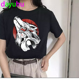 Totoro Harajuku Ullzang T Shirt Women Studio Ghibli Kawaii T-shirt Miyazaki Funny Cartoon Tshirt spirited away Top Tees Female