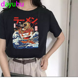Totoro Harajuku Ullzang T Shirt Women Studio Ghibli Kawaii T-shirt Miyazaki Funny Cartoon Tshirt spirited away Top Tees Female