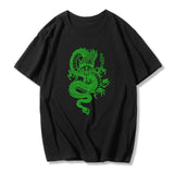 vintage style dragon streetwear women T-shirt