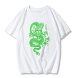 vintage style dragon streetwear women T-shirt