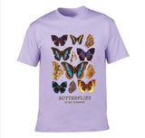 VIP HJN Butterfly T Shirt Aesthetic Cotton T Shirt Women Harajuku Graphic Tees Shirt Sun Flower Butterfly Women's T-shirt