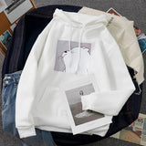 Fashion Women's Hoodies Sweatshirts Plus Size Ladies Autumn Winter Casual Long Sleeve Hooded Anime Pullover Sweatshirt Tops