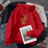Fashion Women's Hoodies Sweatshirts Plus Size Ladies Autumn Winter Casual Long Sleeve Hooded Anime Pullover Sweatshirt Tops