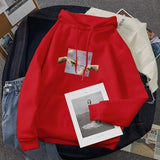 Fashion Women's Hoodies Sweatshirts Plus Size Ladies Autumn Winter Casual Long Sleeve Hooded Anime Pullover Sweatshirt Tops