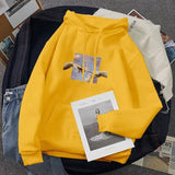 Fashion Women's Hoodies Sweatshirts Plus Size Ladies Autumn Winter Casual Long Sleeve Hooded Anime Pullover Sweatshirt Tops