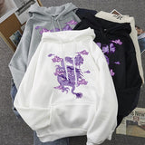 Women sweatshirt hoodie Cute Hip hop Kawaii Ullzang Harajuku Dragon Korean Funny top vintage dropshipping tee print punk clothes